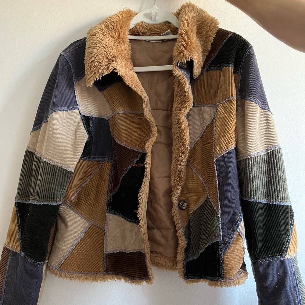 Newport News Easy Style Vintage Y2K 90s Patchwork penny lane inspired jacket